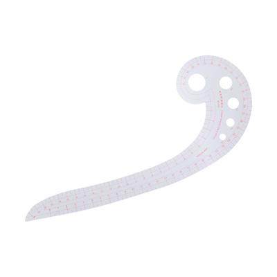 4pcs Plastic French Curve Ruler Comma Shaped Pattern Making Ruler Sewing Ruler  For Clothes Making