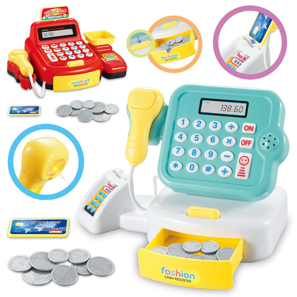 Children's Interactive Toy: Supermarket Cash Register with Lights