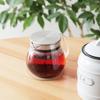 KINTO UNITEA One-Touch Teapot with Cork Mat (Bonus) - Heat-Resistant Glass, Dishwasher Safe, KINTO Teapot with Strainer, Cork Mat, and Coaster (460ml)