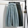 DIMANAF 2026 Summer New Plus Size Women Jeans Fashion Lady Clothing Long Pants Denim Cotton Loose Casual Elastic Waist