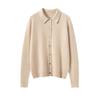 Women's 100% Cashmere Polo Neck Sweater - Versatile Autumn/Winter Knitwear Cardigan Blouse