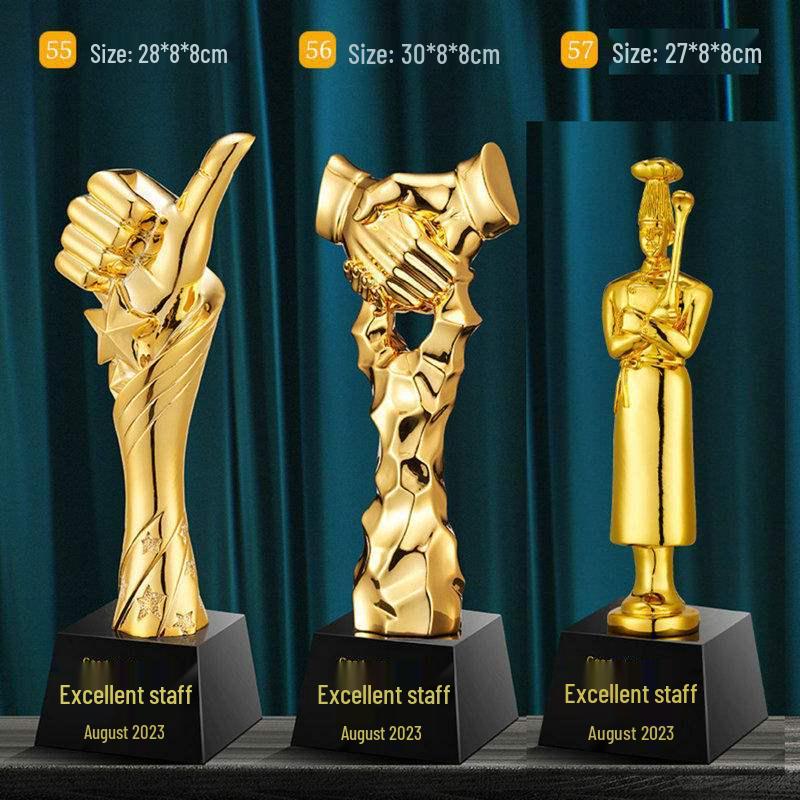 

Креативний смоляний кубок для щорічних зборів з танців, декламації та спорту - Варіанти: Золотий, Срібний, Бронзовий