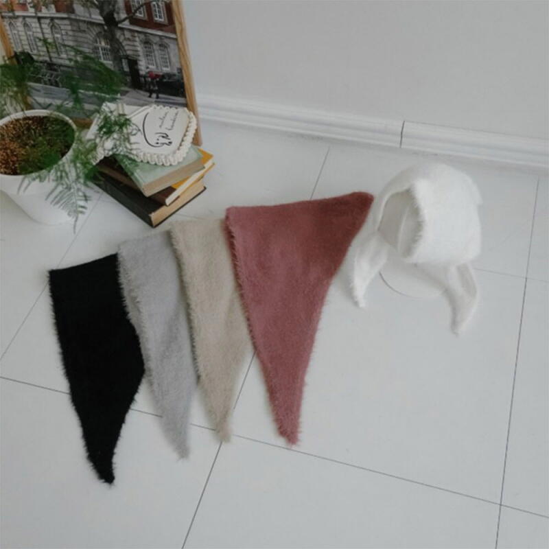 

Women s Winter Autumn Fur Triangle Hat Knitted Hairband