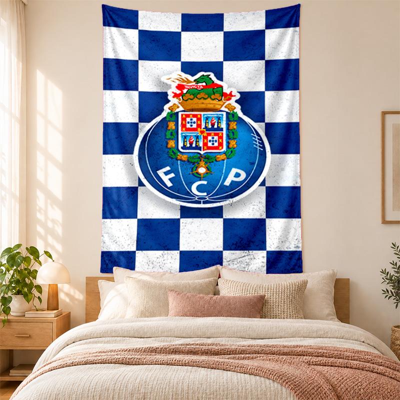FC Porto Wandteppich hohe Qualität zur Dekoration von Wohnzimmer Schlafzimmer Studentenwohnheim Wänden ideal als Schlafzimmer Wandkunst oder Weihnachtsgeschenk