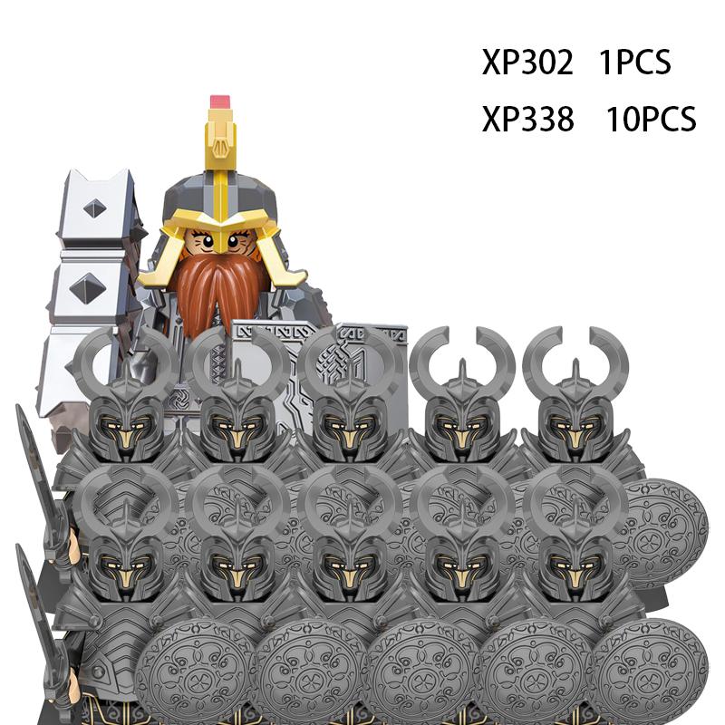 Soldados Élficos Medievais de Rohan Guarda Exército lotr Figuras de Ação Mini Blocos Boneca Montar Blocos de Construção MOC DIY Brinquedos para presentes de criança