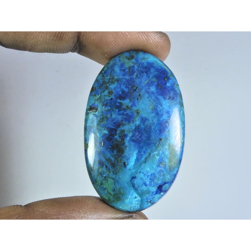 24X40X06MM Natural Shattuckite Oval Shape Cabochon Loose Gemstone 62Cts. D-124