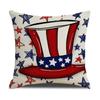 4pcs/Set Independence Day Pillow Cover Public Holidays Decorative Couch Pillow Five-Pointed Star Printed Pillows Without Pillow Core