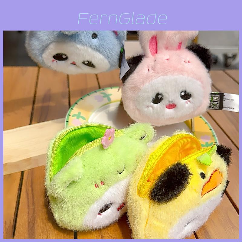 Ente Kaninchen Elefant Frosch Hut Panda Münzbörse Plüsch Schlüsselanhänger Für Kinder Und Sammler