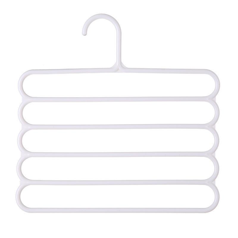 Multi Layer Pants Hanger Non-slip Space Saving Wardrobe Organizer for Student Dorm Household Storage