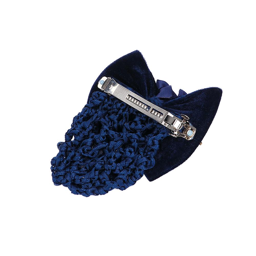 Heißer Verkauf Damen Schleife Strass Haarspange Haarschmuck Netz Dutt Haarnetz Abdeckung Schleife