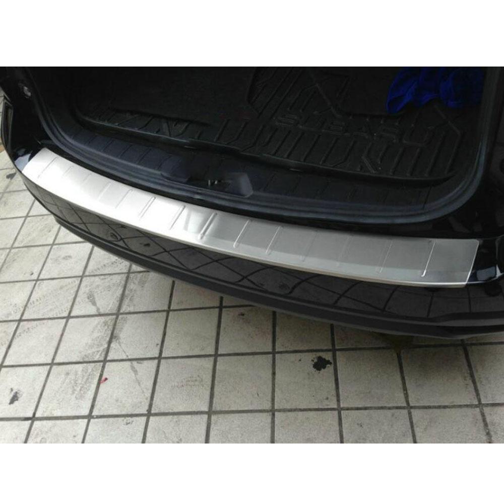 For Subaru Forester 2013 2014 2015 2016 2017 2018 External Rear Bumper Trunk Trim Car Cover Stainless Steel Plate Pedal Stick