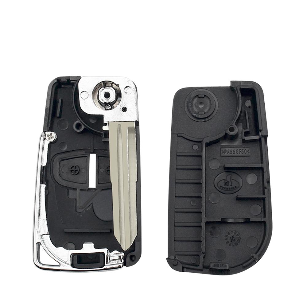 Car Modified Flip Remote Key Shell Case 2/3 Button For Mitsubishi Lancer Ex Evolution Grandis Outlander Right/Left Blade