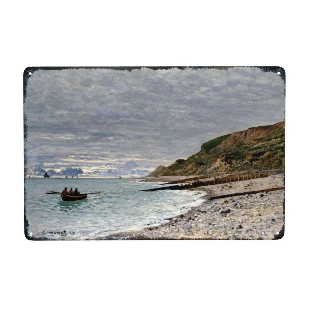 Oil Painting Style Retro Characters Landscapes Metal Tin Sign Wall Poster