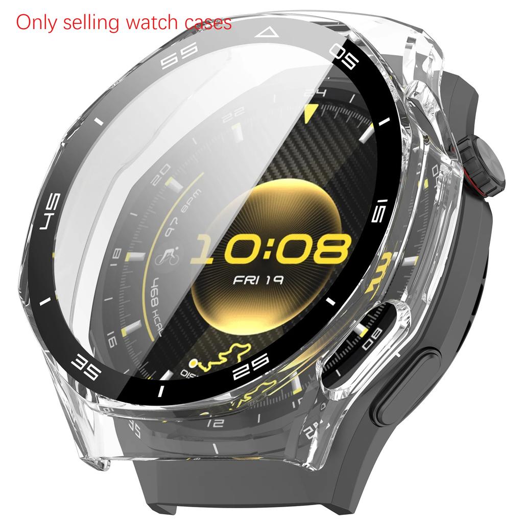Glass+Case for Huawei Watch GT6 Pro 46mm Glass Anti-scratch Screen Protector & Hard PC Protective Bumper for GT 6 Accessories