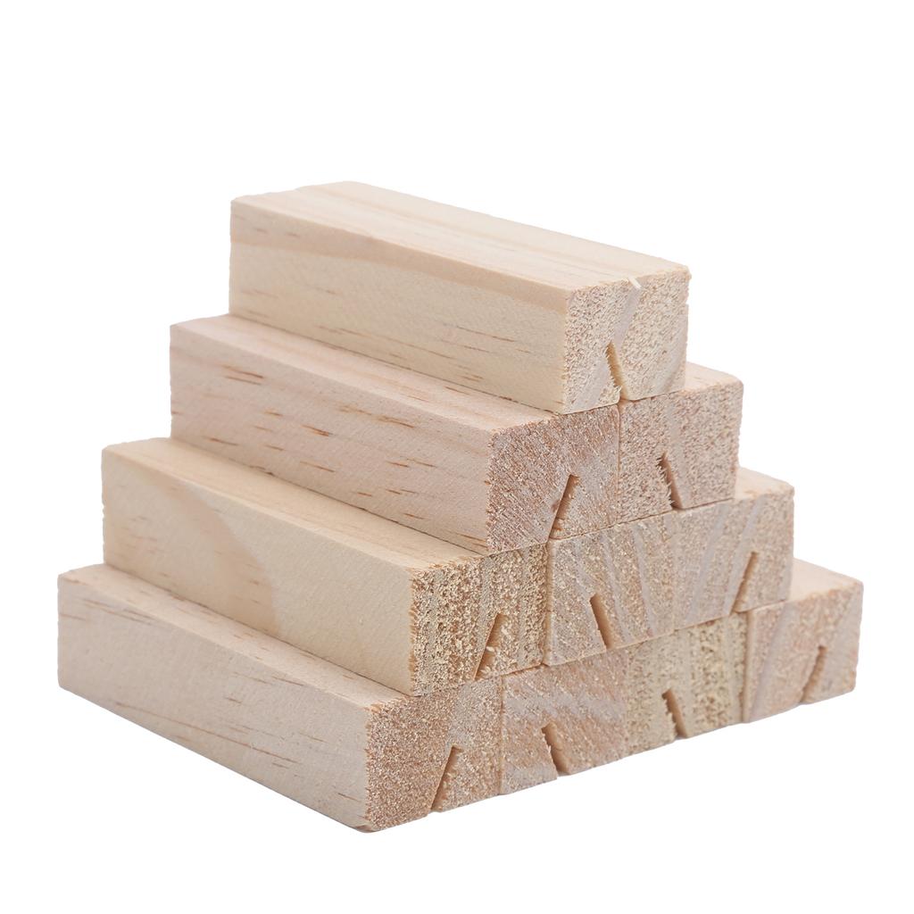 10 Pcs Wood Place Cards Hand Polished Smooth Surface Rustic Original Place Card Holder for PartiesRectangle