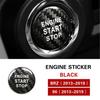 1pcs Carbon Fiber Style Auto Car Engine Start Button Cover Sticker for Toyota