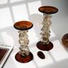 Glas Kerzenhalter Unregelmäßig Transparentes Glas Spleiß Kerzenständer Kerzenhalter Hochzeitstisch Heimdekoration Zubehör
