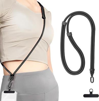Universal Adjustable Phone Lanyard Crossbody Necklace Strap Phone Case Long Hanging Rope with Clip Anti-Lost Durable and Sturdy