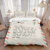 3pcs Bedding Set Love Mom Includes 1 Comforter + 2 Pillowcases, Without Pillow Inserts, Soft Comfortable, Lightweight Breathable115