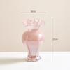 French Medieval Glass Vase High-end Ornament High-value Hydroponic Flower Arrangement Decoration Dining Table Home Simple Flowers