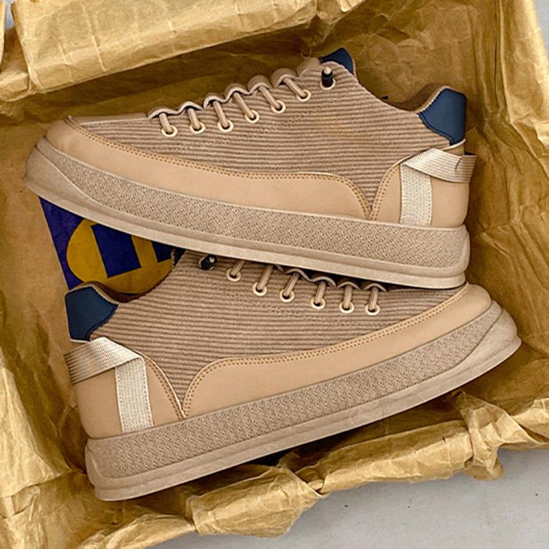 Modische, hoch geschnittene, verdickte, kältebeständige Herrenstiefel, sportliche, lässige Baumwollschuhe, rutschfest, bequem, warme Schneestiefel für draußen