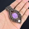 Purpurite Jewelry, 999 Copper Wire Wrapped Pendant Handmade Gemstone Jewelry, Gifts For Wife Brand New Pendant