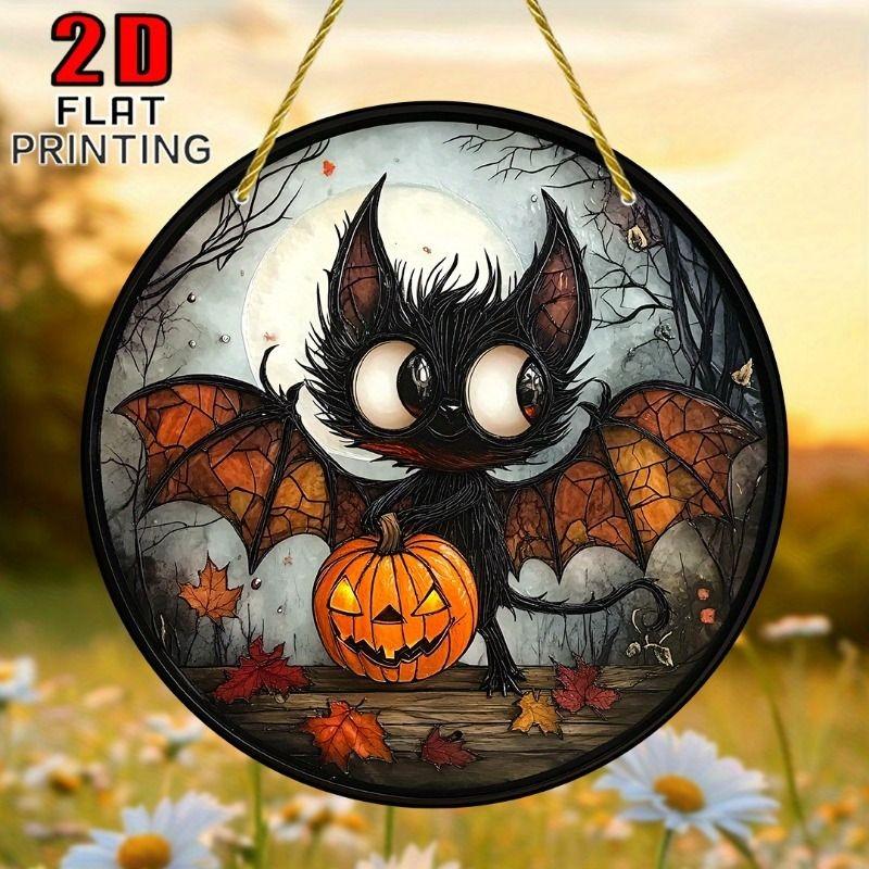 2D Flat Hanging Decorative Metal Sign Hand Painted Art