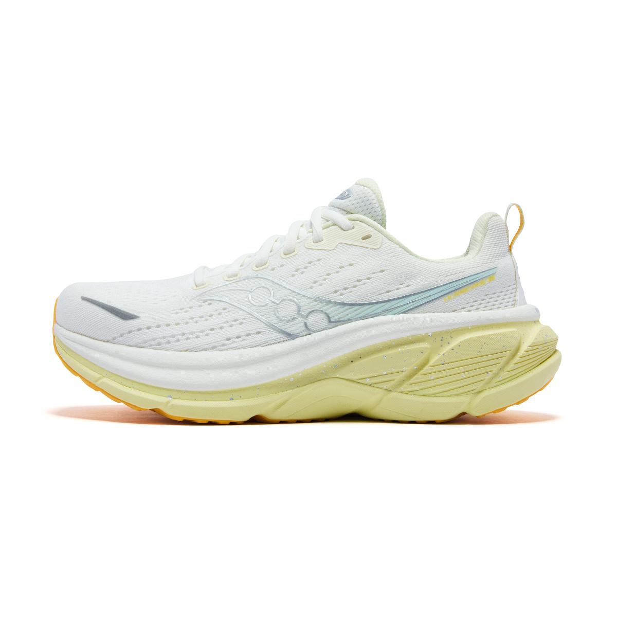 Saucony Hurricane 25 Comfortable Soft Resilient Durable Support Training Running Shoes Women sneaker Off-White Yellow S11026-144 36
