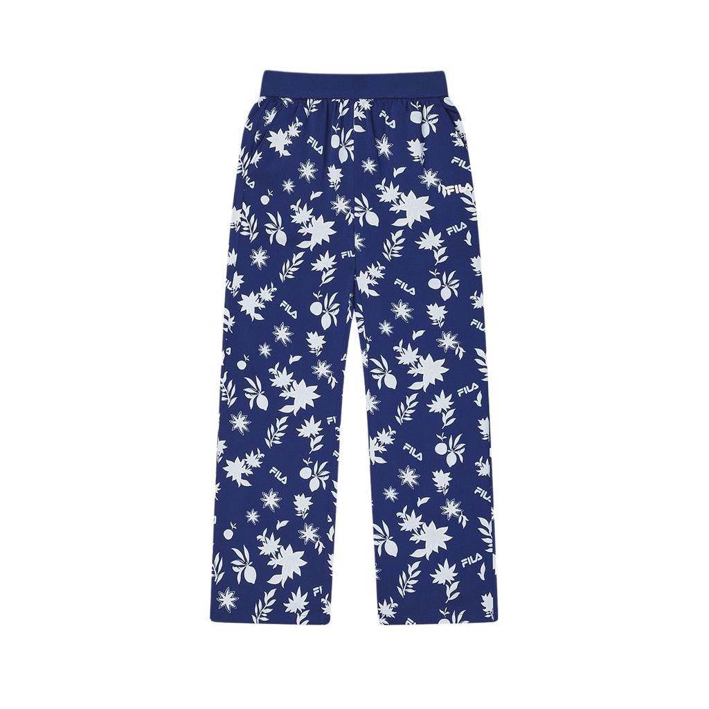 Fila SS25 Heritage Series Fashion Simple Comfortable Lace-Up Casual Pants Women Pants Lighthouse-Blue F11W528804F-BU