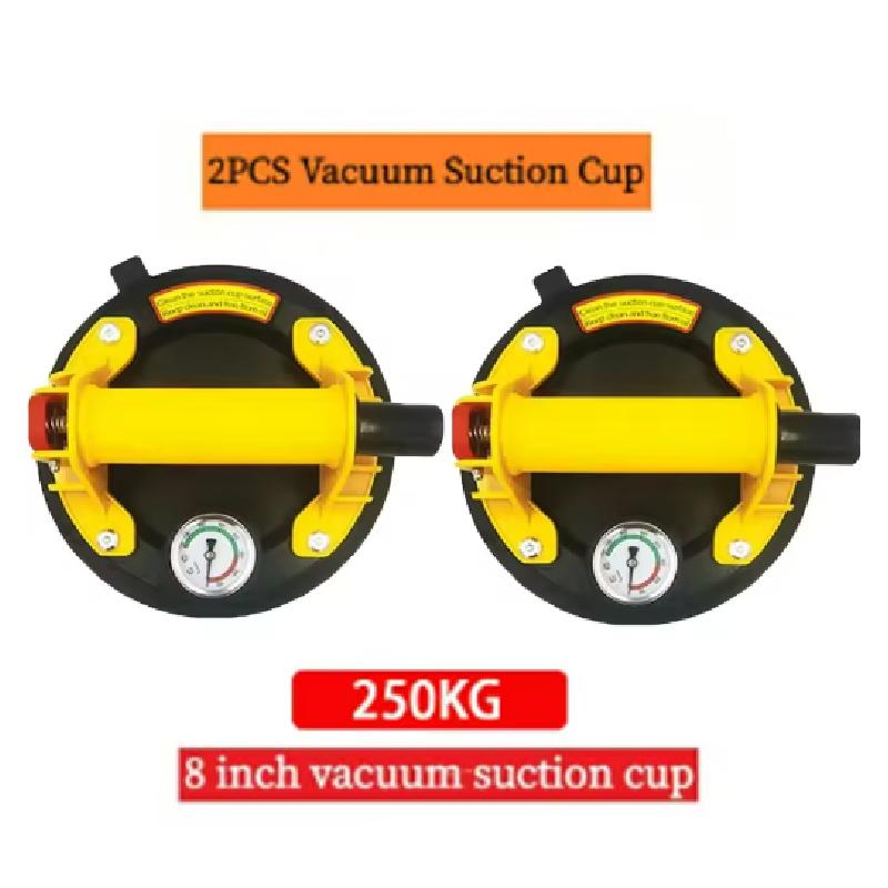 Vacuum Suction Cup 250 Kg Carrying Capacity 8 Inch Vacuum Suction Cup Heavy Duty Lifter for Granite Tile Glass Manual Lifting