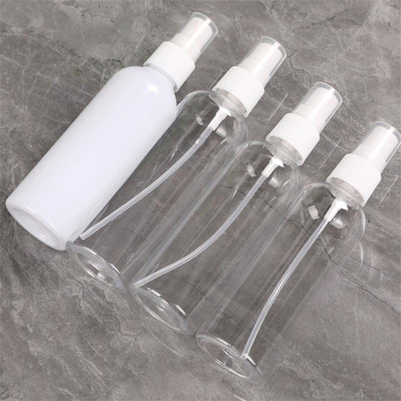 50PCS Set Plastic Refillable Bottles Atomizer Empty Spray Bottle Portable Travel Perfume Tool In Multiple Sizes 10ml-100ml