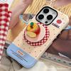 Three Dimensional Luminous Crystal Apple 16 Mobile Phone Case IPhone 15 Promax Suitable for 14 Magnetic Bracket