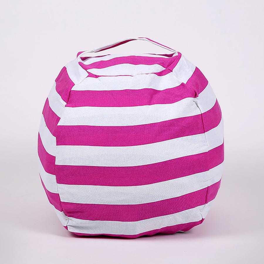 Детская плюшевая сумка для хранения игрушек, полосатый диван-мешок, вместительная сумка для хранения одеял, дорожная сумка на молнии S