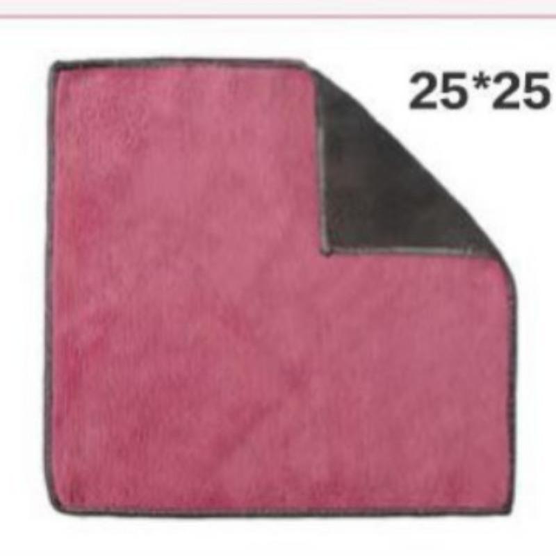 Coral Fleece Double-sided Dual-color Composite Square Towel High-density Car Wash and Cleaning Towel Thickened Fiber Absorbent Cleaning Cloth
