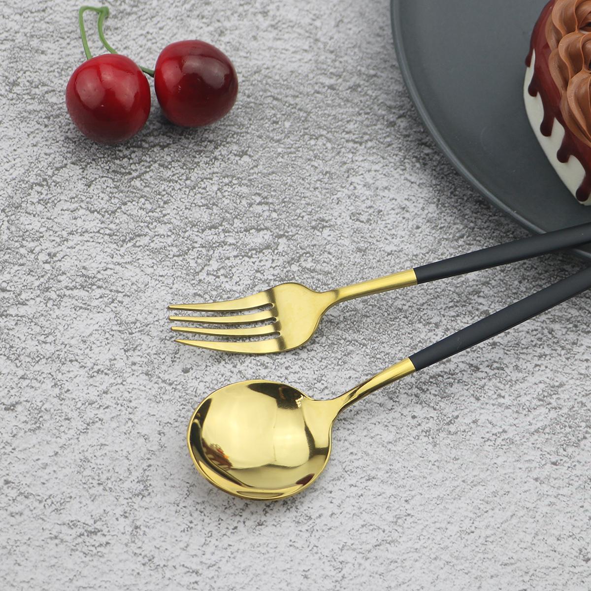 30 шт. элегантный набор столовых приборов из нержавеющей стали 18/10 — фото 5