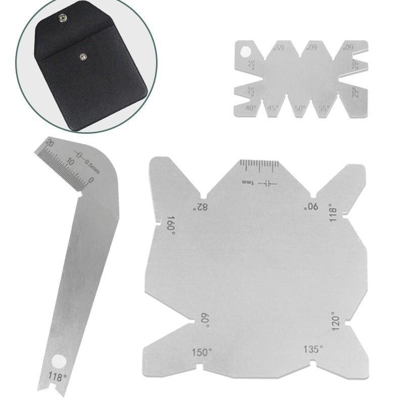 Integrated Thread Gauge: 55° British, 60° Metric, Metric-British, American Tooth Gauge.
