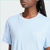 Adidas Originals Graphic Loose T-Shirt Women Tops Pink Blue IZ0107