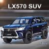 1:32 Lx570 Lm300h Model Toys Diecast Alloy Car 6 Doors Opened Sound Light Pull Back Miniature Vehices Kids Friends Holiday Gifts