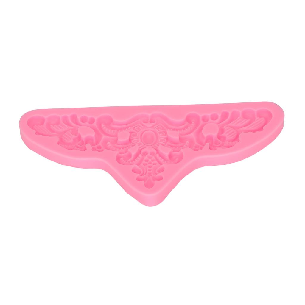 Embossed Pattern Silicone Molds Easy Demoulding Heat Resistant Flexible Odorless Scroll Border Lace Molds for DIY Cakes