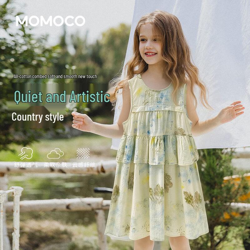 MOMOCO Girls  Sleeveless Summer Dress 140