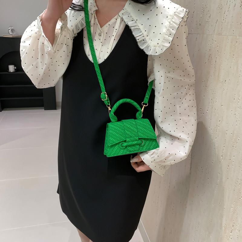 Trendy Minimalist Chic Small Square Bag Stylish Pu Shoulder Tote For Spring Fashion