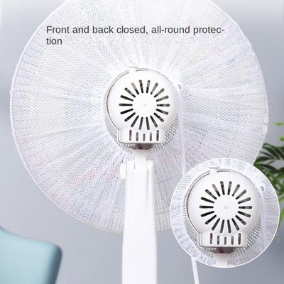 Durable Round Fan Protection Covers 16-18 Inch Cartoon Pattern Electric Fan Cover Kids Finger Guards Fan Dustproof Covers