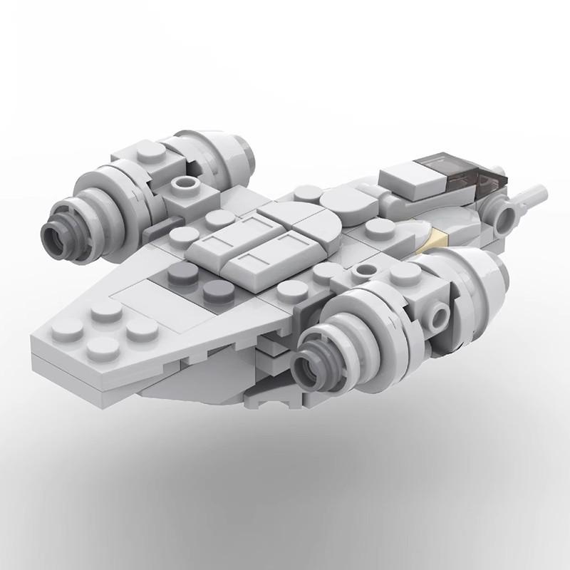 Building Block Compatible 38715 Miniature Razor Crown Spacecraft, Assembled, Mandalorian Building Block Star Wars