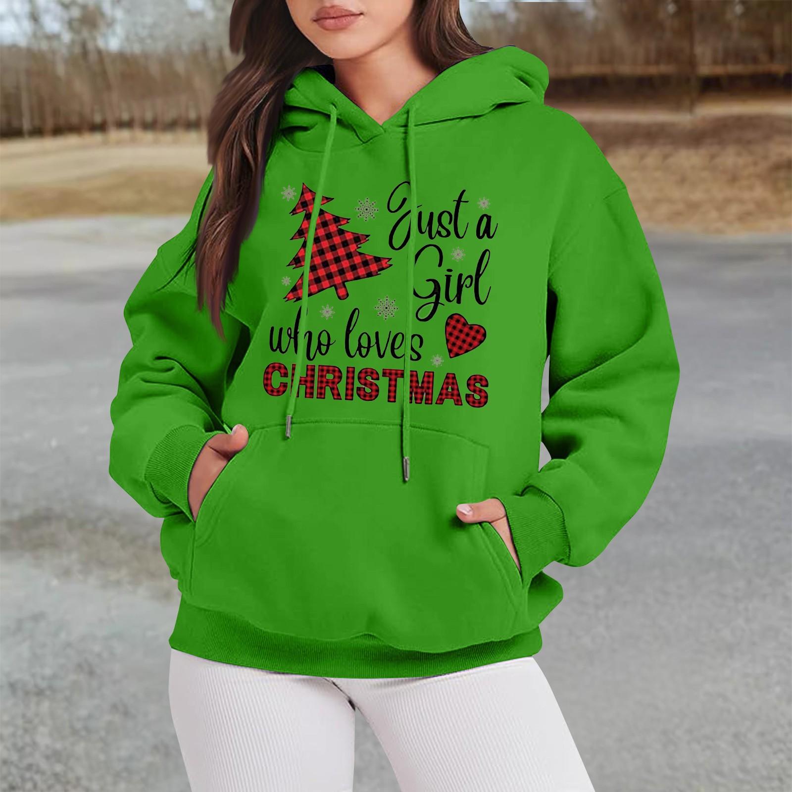 

Женские свитшоты оверсайз, флисовые толстовки с длинным рукавом, осенние наряды с карманом XL зелёный