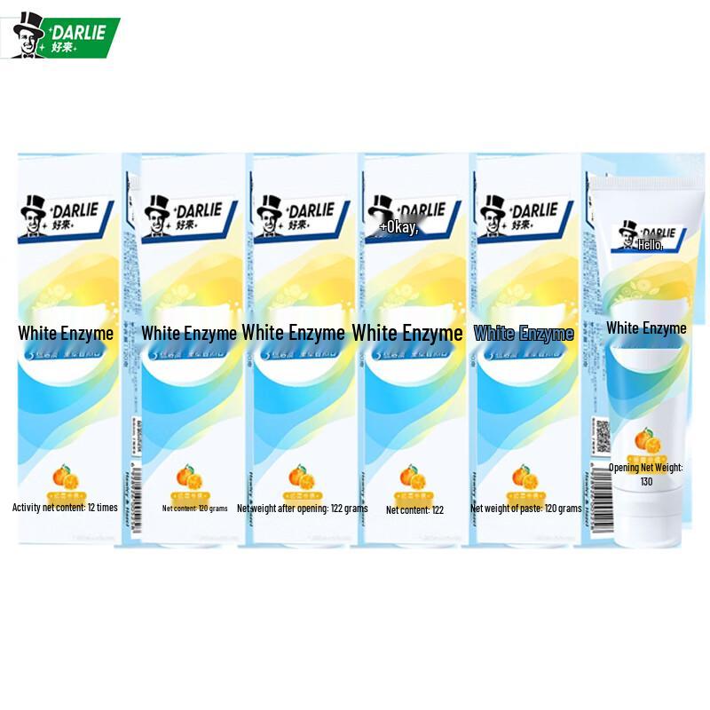 Darlie Enzyme White Toothpaste Golden Orange 5-Pack