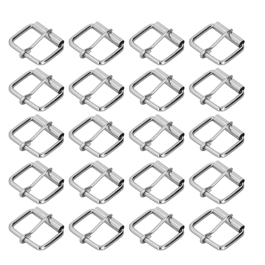20Pcs Belt Buckles Bright Color Glossy Surface Sturdy Durable Fadeless Wide Application Metal Buckle4mm