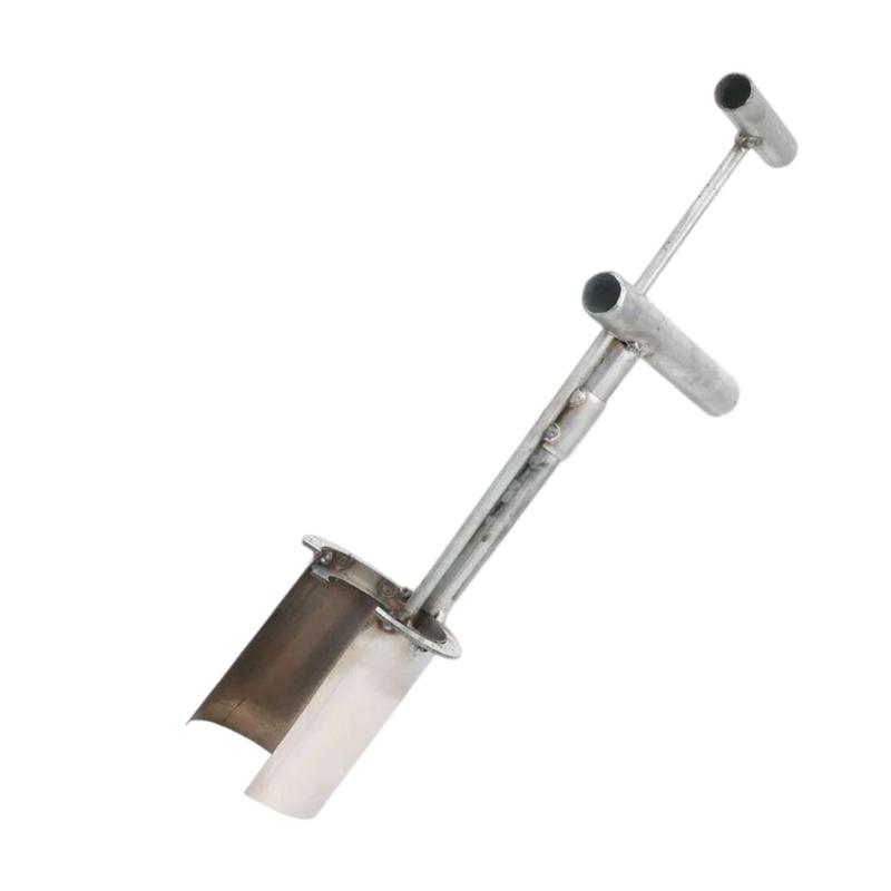 

Plant Transplantation Tool Ergonomic Designs for Easy Efficient Planting in Gardens Farms and Greenhouses Galvanized 1