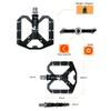 Nuevos Pedales de Bicicleta de Montaña Pedal MTB Aluminio Bicicleta Plataforma Ancha Pedales Planos 9/16" Rodamiento Sellado Pedales de Bicicleta