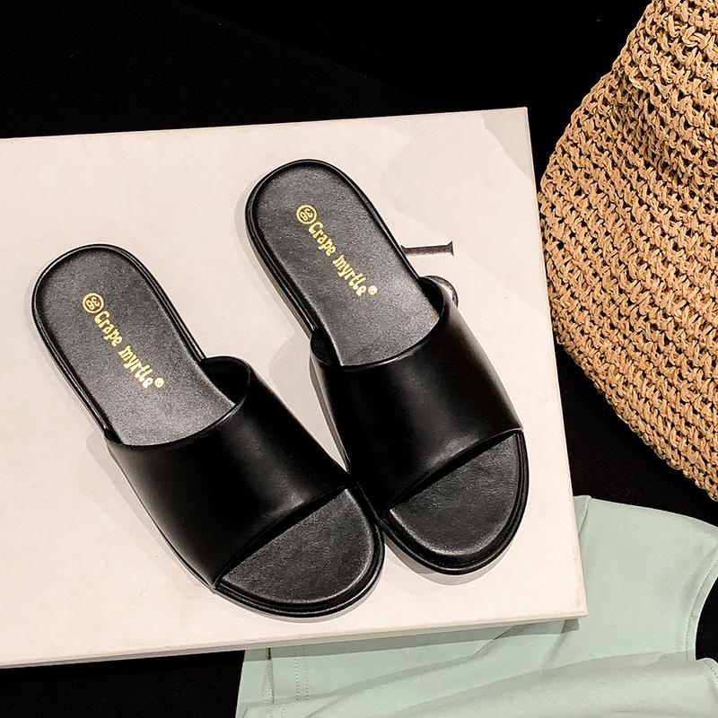 

Виноградная мать, удобная кожаная поверхность, плоский каблук, универсальный стиль на плоской подошве, женская верхняя одежда 2025 лето новинка 40