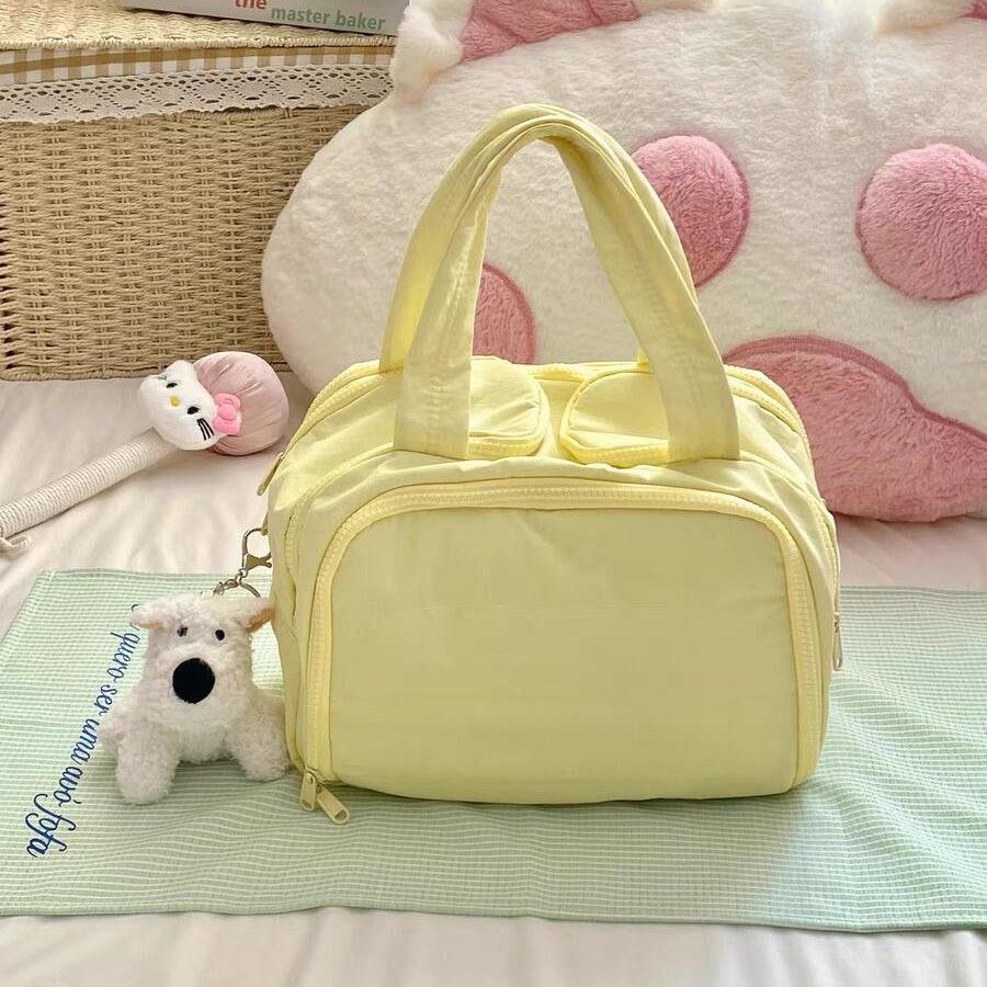 Korean Large Capacity Portable Makeup & Toiletry Bag with Partitioned Storage